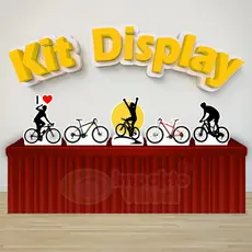 Kit 5 Displays De Mesa Festa Decoração Infantil Bike Ciclista Bicicleta