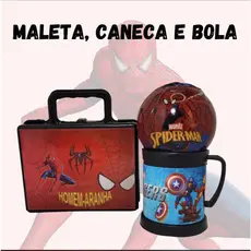 Kit Maleta + Caneca + Bola Surpresa