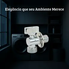 Registro Maquina lavar Torneira Metal Tanque Filtro Multiuso Luxo