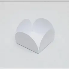 1000 forminhas para doces 4 pétalas branca, aniversário festas, casamento