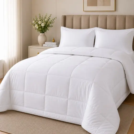 Edredom Dupla Face Softflex 400 Fios Liso Premium Hotel – Macio e Quente