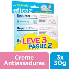 Kit 3 BEPANTOL BABY Pomada para Assadura e peles delicadas