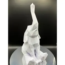 Elefante decorativo geométrico tromba para cima vários tamanho - Impressão 3D