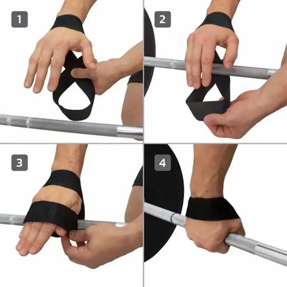 Strap Oito Luva Academia Musculação Fitness Treino Pesado 100% Algodão