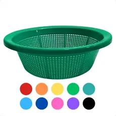 Escorredor Lava Tudo Plastico Compacto Seguro para Alimentos Arroz Macarrao Legumes