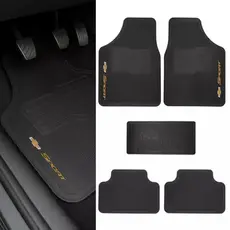 tapete automotivo universal pvc borracha 5 peças antiderrapante resistente fácil limpar carro