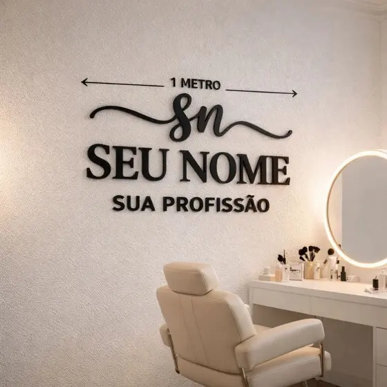 LOGOMARCA EM MDF 1 METRO - CRIAMOS DO ZERO OU VETORIZAMOS A SUA ARTE