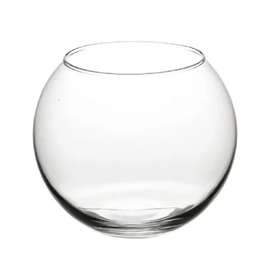 Kit 12 Mini Vaso Castiçal Tipo Aquário De Vidro 7x8cm 250ml Redondo Decoração Mesa Vasinho Flores