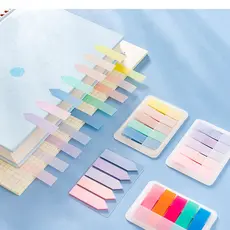 100 Folhas Notas Pegajosas Índice Bandeiras Novidade Doce Cor Bloco De Guia Tira Pontos-Chave Etiqueta Marcador Material