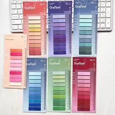 200 Folhas Transparente Colorido Índice Criativo Bloco De Notas Escritório Escola Papelaria Auto-Adesivo Adesivos Blocos