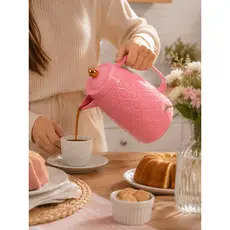 garrafa termica fratelli rosa 1 litro diamond elegante bebidas quentes geladas garrafa de cafe cha