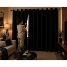 cortina corta luz com ilhós películas blackout PVC preta janela 2,80x2,80m 2,80x2,50m 2,80x2,20m