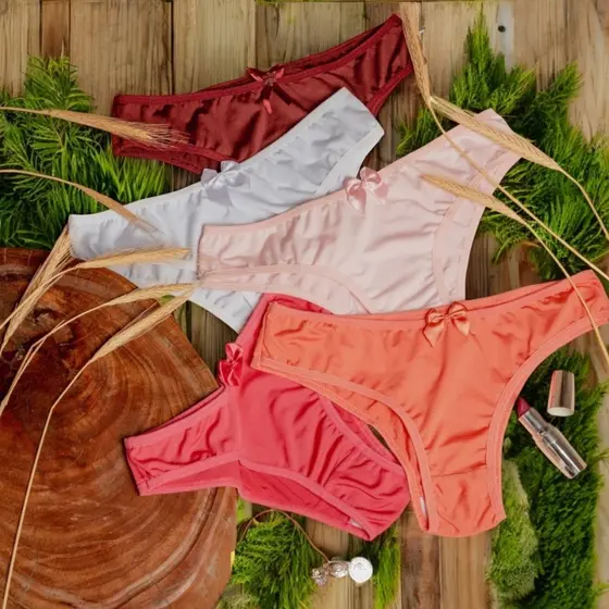 Kit 10 Calcinhas Juvenis Poliéster  Microfibra Conforto Elasticidade Criança Menina Moça Adolescente
