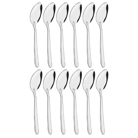 CAIXA DE COLHER DE MESA ORIENTE AÇO INOX 12PCS SL0162 ORIGINAL LINE