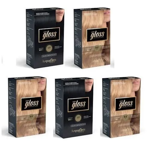 Tinta Hidra Gloss Coloração Creme Acquaflora Cosméticos