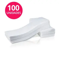 Lenços Descartáveis TNT para Depilação 100un Resistente Não Rasga 23x7,2cm Cera Depilatória