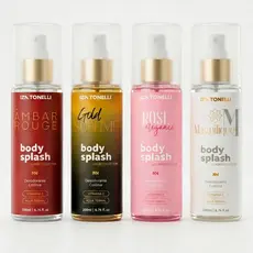 Kit 4 Body Splash Feminino Desodorante Colônia Perfume Luxo 200ml Iza Tonelli - Alta Fixação e Duração