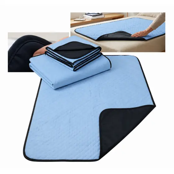 PROTETOR DE COLCHÃO DUPLA ABSORÇÃO -  3 Absorventes De Colchão Lavável Geriátrico 100x70