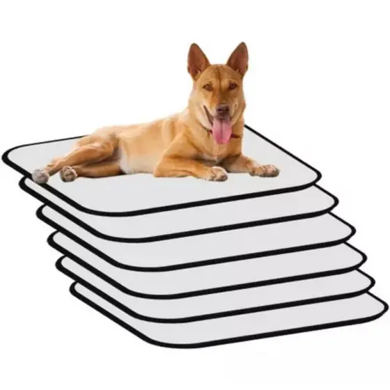 Kit 9 Tapetes Internos Lavável Para Cães - Casa Sem Xixi 70x50