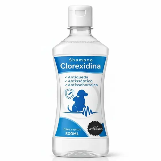 Shampoo dermatite alergia canina clorexidina 500ml Antifungo suave