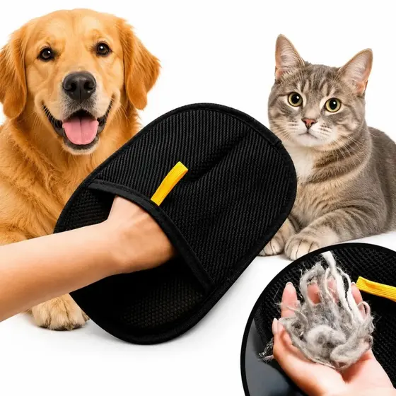 1/2/3 Pcs Luva Pet Removedora De Pelos Pet Gato Cachorro Limpa Sofá Cama Escova Mágica Conforto Promoção