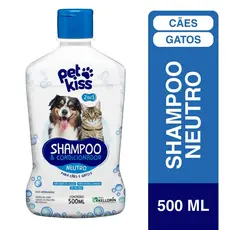 Shampoo & Condicionador Kelldrin Pet Kiss 2×1- Neutro | Cães e Gatos