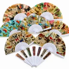 Leque de mão borboleta - Decoração Dança Luxo Calor