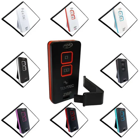 CONTROLE REMOTO PORTÃO ALARME 433,92MHz ZAP PPA COLORIDOS