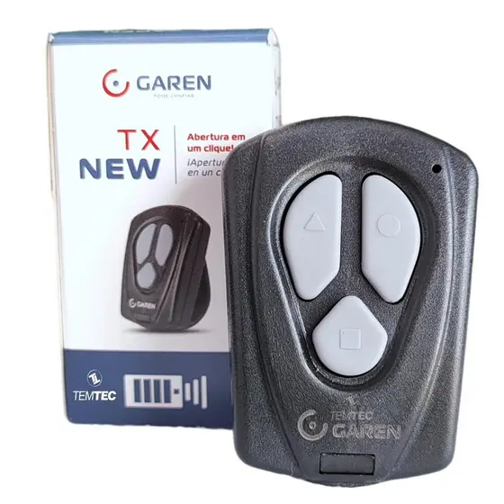 02 Controles Garen TX New 433,92MHz 3 Botões Portão Alarme