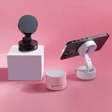 Suporte dobrável para celular magnético de adsorção de carro 360° a vácuo dupla face.