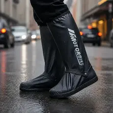 Capa para Calçados Protetora Impermeável Moto Antiderrapante para Dias de Chuva Motoqueiro Reforçado