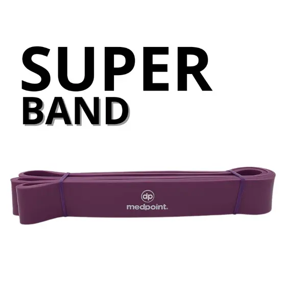 Faixa Elastica Super Band media 32mm Exercicio Cross Funcional Fitness Pilates Resistencia Grossa