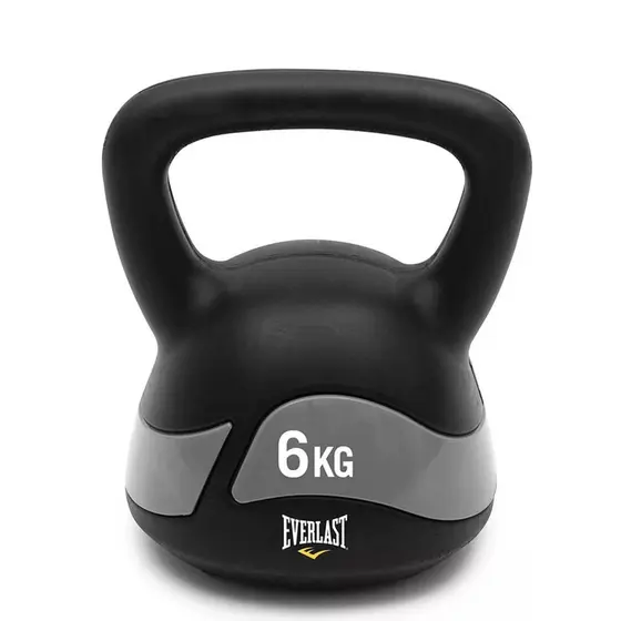 Kettlebell 6kg Everlast Revestido Pvc De Alta Resistência
