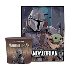 Kit Cinema Balde + Manta The Mandalorian - Zona Criativa
