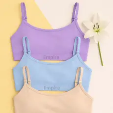 Kit 3 Top Feminino Forrado Microfibra Sutiã Top Fitness de Academia