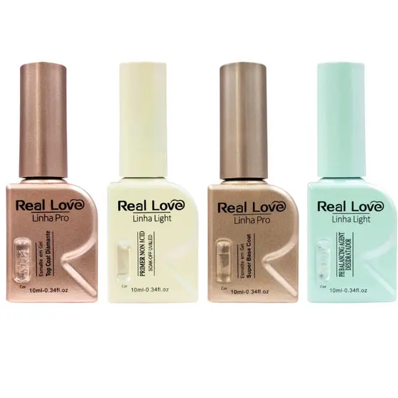 Kit Blindagem para unhas LInha Pro 10ml - Real Love