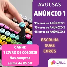 Caneta Marcadora Touch (AVULSA) - ANÚNCIO 1 - Ponta Dupla Para Colorir Unidade