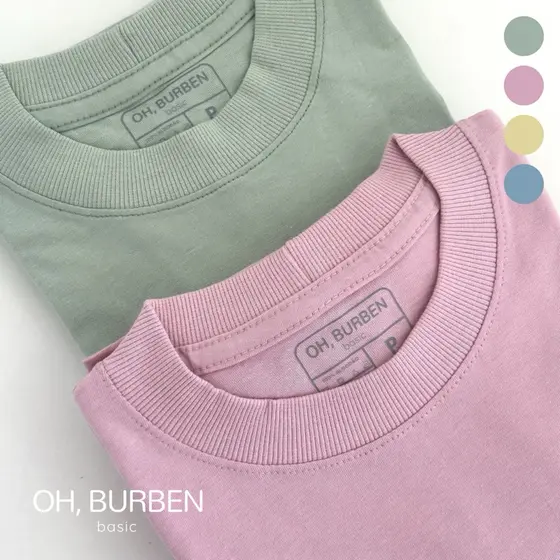 Kit Camiseta Feminina Oversized Candy Color Comfy 100% Algodão Premium Penteado