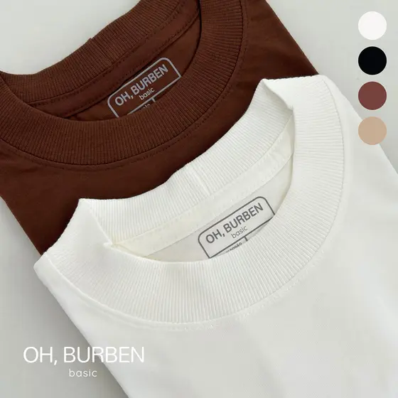 Kit Camiseta Oversized Oh Burben Estilo Americana  100% Algodão Premium 30.1 Penteado