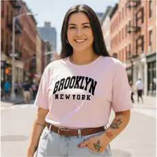 Camiseta Brooklyn T-shirt Feminina 100% Algodão 30.1 Várias Cores
