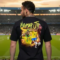Camiseta Neymar jr Presente Algodão Futebol Seleção Brasileira Várias Cores