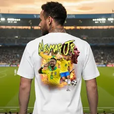 Camiseta Brasil Neymar jr Jogador Futebol Seleção Unissex Várias Cores Algodão 30.1
