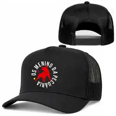 Boné Os Meninos Da Pecuária Trucker Texas Liso Redinha Aba Curva Telinha Tamanho Ajustável Esporte