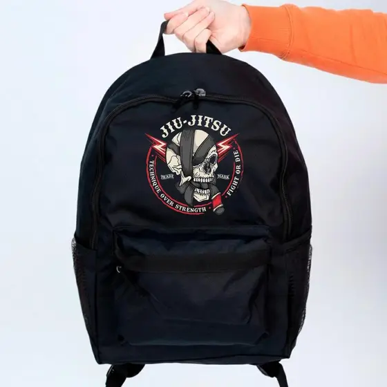 Mochila masculina feminina Luta Jiu-Jitsu Bolsa Escolar Trabalho Viagem Mala