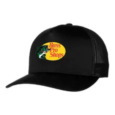 Boné Pesca  Pescaria Trucker Aba Curva Estampado Promoção