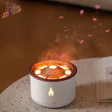Difusor De Aroma Ambiente Umidificador Led Vulcão