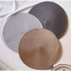 Jogo Americano kit 4 ou 6 Peças Mesa Sousplat Cozinha Redondo Jantar Descanso de Prato