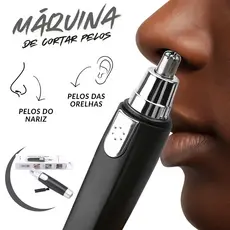 Máquina de Cortar Pelos Removedor Aparador de Nariz e Ouvido