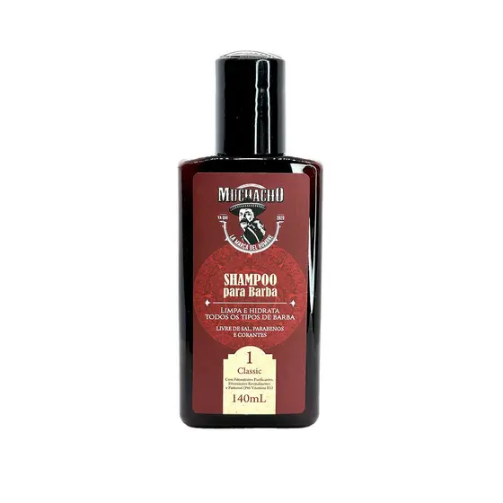 Shampoo para Barba Muchacho Classic Frasco 140ML