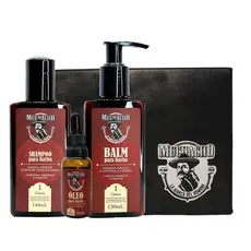 Kit Shampoo para Barba + Balm para Barba + Óleo para Barba - Muchacho Classic Frasco
